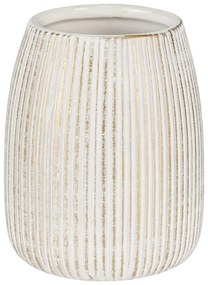 Suport pentru periuța de dinți alb-auriu din ceramică Pascoli – Wenko