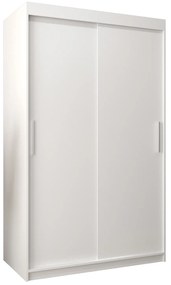 Dulap de haine 120 cm Toki (alb mat + alb mat). 1064803