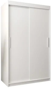 Dulap de haine 120 cm Toki (alb mat + alb mat). 1064803