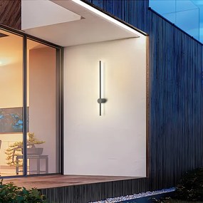 Brilagi - Aplică LED de exterior AURA, 12W, 230V, 4000K, IP54, antracit