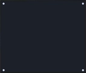 vidaXL Panou antistropi de bucătărie, negru 70x60 cm sticlă securizată