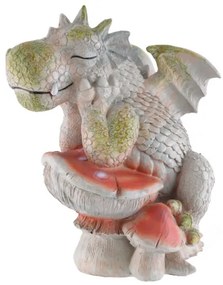 Statueta pentru exterior Gradina magica - Dragonel Ganditor 24cm