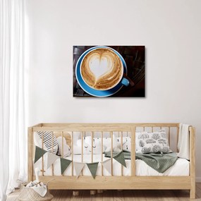Tablou pe sticlă - Latte art (70x50 cm)