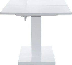 Masă de dining extensibilă cu aspect lucios cu blat suplimentar 90x140 cm Aaron – Støraa