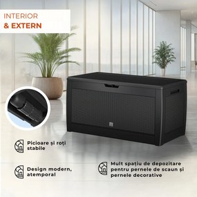 Cufăr depozitare RATO, 310L, 119x48x60 cm, antracit Prosperplast