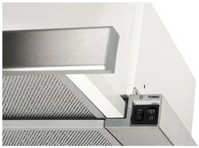 Hota Telescopica Incorporabila Tornado Storm 1200 (60), 1 motor, latime 60 cm, 3 viteze, absorbtie 1200 m3/ora, Inox