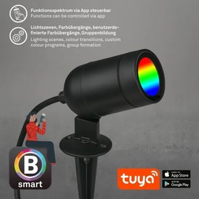 Briloner-LED RGBW corp de iluminat LED exterior dimmabil/4,4W/230V 2700/4000/6500K IP44 Wi-Fi Tuya+telecomandă