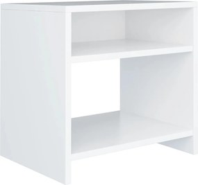 vidaXL Noptieră, alb, 40x30x40 cm, lemn prelucrat