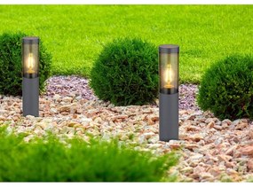 Stalp mic pentru iluminat exterior design modern IP44 Boston antracit
