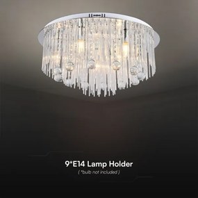 Plafonieră 9xE14/40W/230V d. 29 cm