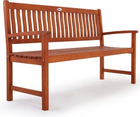 Bancă de grădină MAXIMA, 152x55x90 cm, natur maro Casaria