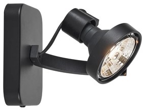 Spot de tavan de design negru GU10 70mm rotativ și înclinabil - Vo