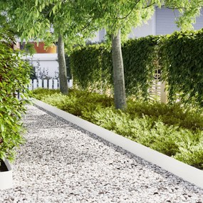 vidaXL Margine pentru gazon 50 pcs Alb 100 x 0.05 x 20 cm