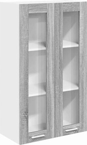 vidaXL Dulap suspendat Gri Sonoma 60 x 31 x 100 cm Lemn compozit