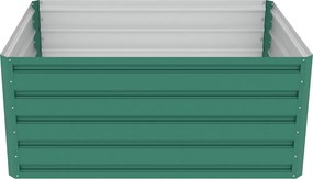 Patură înălțată G21 Daisy 120 x 90 x 52 cm, dintablă, verde