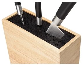 Suport de cuțite cu inserție flexibilă 22x9x21,5 cm ficus de cauciuc Continenta C3314