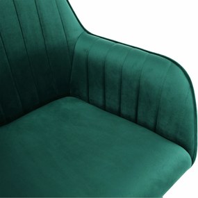 Fotoliu balansoar, catifea Velvet verde, TARAM