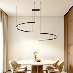 Immax NEO 07329L - Lampă LED reglabilă suspendată pe cablu FINO 72W/230V 120 cm neagră Tuya+telecomandă