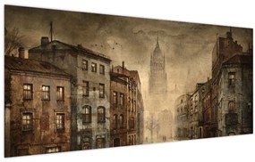 Tablou - Pictura orașului (120x50 cm)