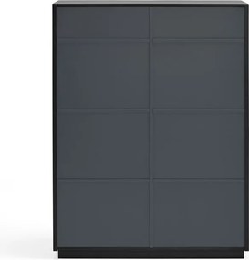 Comodă Teulat Doric, lățime 92 cm, negru