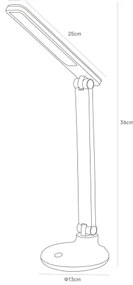 Lampă LED reîncărcabilă de masă Zuma Line 1913-BK LED/6W/1200mAh 3000/4500/6000K negru