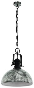 Eglo 79415 - Lustru suspendat pe lanț SADDINGTON 1xE27/60W/230V, gri