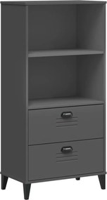 vidaXL Bibliotecă „VIKEN”, gri antracit, 60x35x123 cm, lemn prelucrat