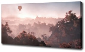 Tablou pe pânză canvas Balonul deasupra pădurii