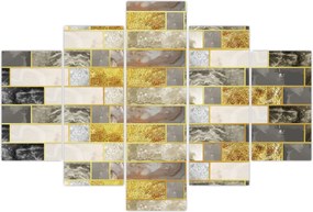 Tablou - Decor cu texturi (150x105 cm)