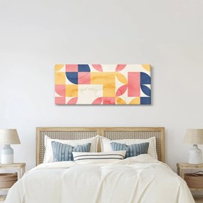 Tablou - Abstracție cu modele retro (120x50 cm)