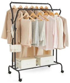 Cuier mobil de podea LINEA, negru