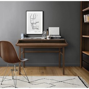 Birou cu blat de lucru retractabil Woodman Carteret, lățime 115 cm