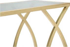 Măsuță auxiliară cu blat din sticlă 25.5x45.5 cm Glam – Mauro Ferretti