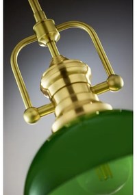 Pendul pe tijă PLATINO Jupiter 2073 1xE27/15W/230V verde/auriu
