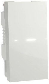 Intrerupator cu revenire, 1 modul, 10A, alb, Schneider Noua Unica