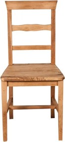 Scaun, L45 43 H92 cm, cu sezut din lemn masiv