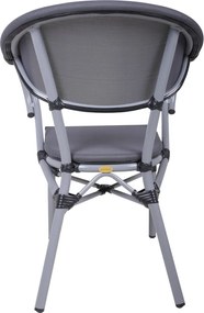 Scaun de grădină gri din metal Toskana – Garden Pleasure