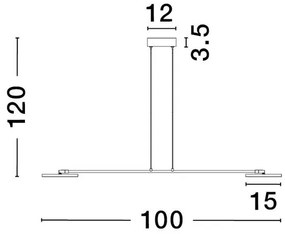 Lustra moderna dimabila cu 2 spoturi LED directionabile SCOPE