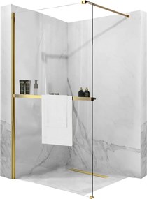 Panou de duș Rea Aero Gold N 110 Walk In + EVO