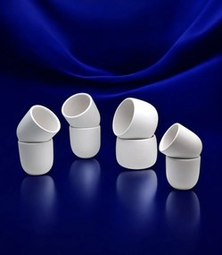 Pahar cafea NOVUM Milk Foam Cappucino 330ml Flat White, Latte (culoare Alb Mat Foam)