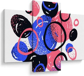 Tablou - Motiv cercuri în culori vii (90x60 cm)