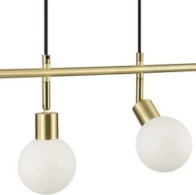 Brilliant - Lustră suspendată pe cablu JORGE 4xG9/10W/230V, alamă