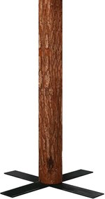 Pom Craciun artificial subtire, lemn si zapada, verde, 150 cm 1, 150 cm, Cu zapada alba