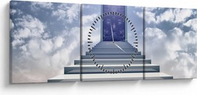 Tablou - Călătorie într-o altă dimensiune (cu ceas) (90x30 cm)