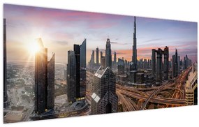 Tablou - Panorama din Dubai (120x50 cm)