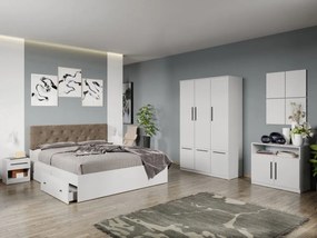 Set mobila dormitor complet Alb Levi C01