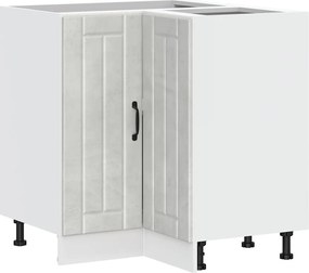 vidaXL Dulap de bază pentru colț de bucătărie „Lucca” gri beton Lemn