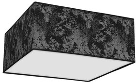 Plafoniera moderna SATINO negru, argintiu, 50x50cm
