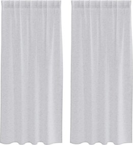 vidaXL Cortină din Voile 2 pcs Gri deschis 175 x 140 cm Poliester