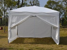 CORT PAVILION DE GRĂDINĂ 3x3 110g/m2 ALB GARDEN